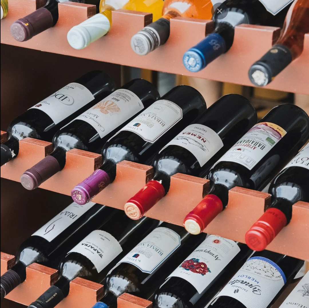 Greek wine selection at Armellada Taverna Nea Makri